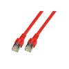 Пач кабел Cat.5e 0.5m SFTP червен