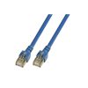 Пач кабел Cat.5e 0.5m SFTP син