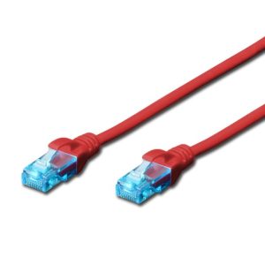 Пач кабел Cat.5e 5m UTP червен