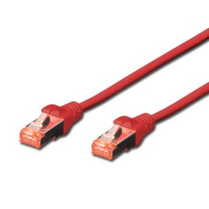 Пач кабел Cat.6 0.25m SFTP червен