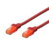 Patch cable Cat.6 1m UTP червен