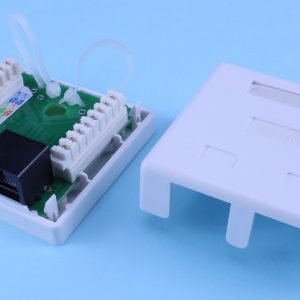 Розетка 2xUTP cat.5e в/у мазилка