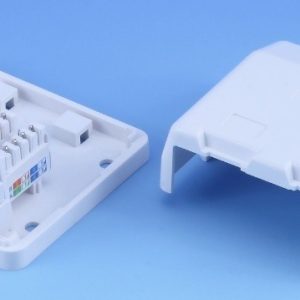 Розетка 2xUTP cat.5e в/у мазилка