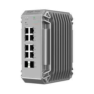 10-портов индустриален PoE комутатор Ruijie Reyee RG-NIS3100-8GT2SFP-HP cloud-базиран L2 комутатор (8xGbE PoE+ / 2xSFP Uplink)